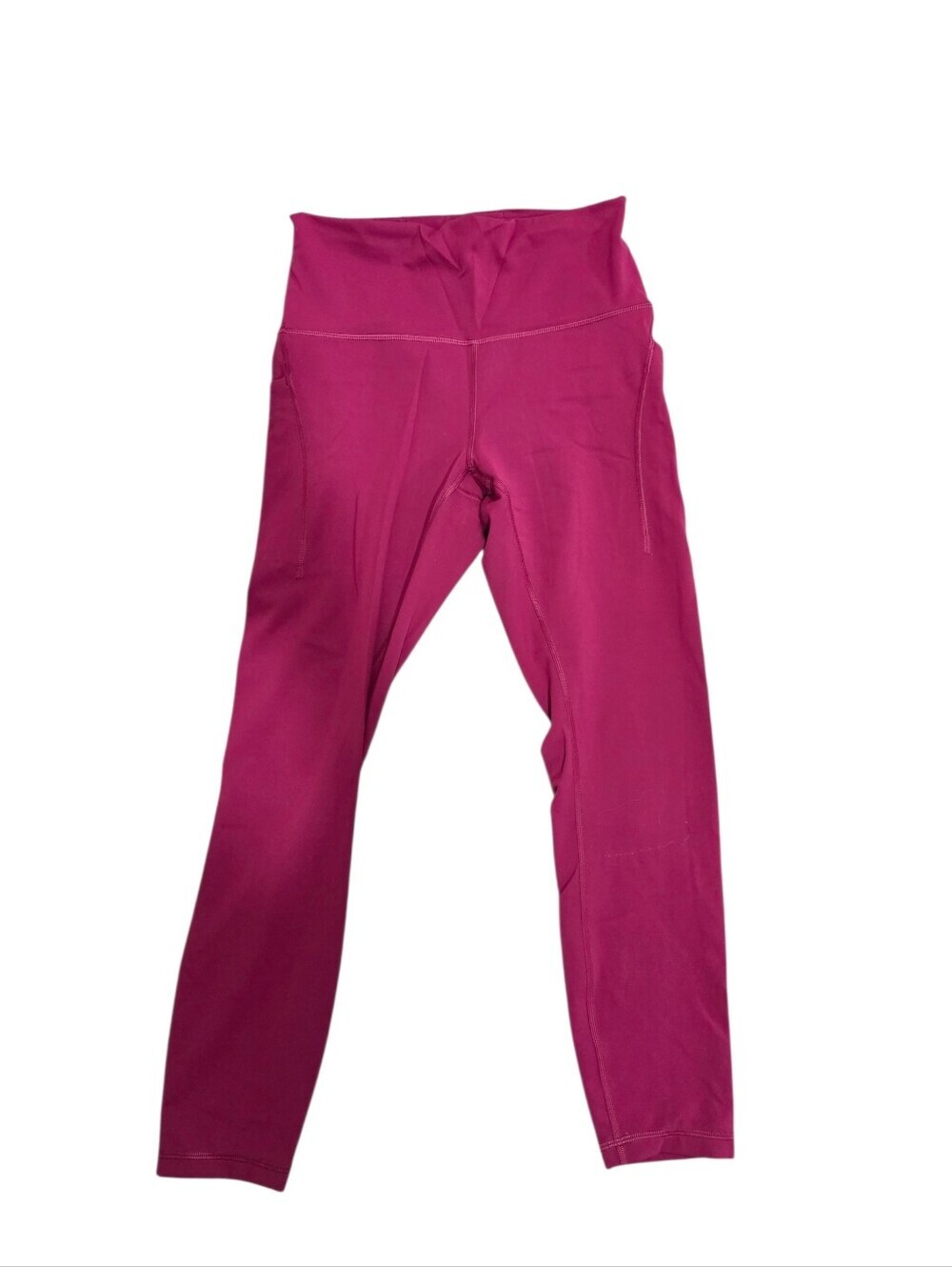 LULULEMON Magenta Hot Pink Leggings with Pockets Size 8 - Picture 5 of 10